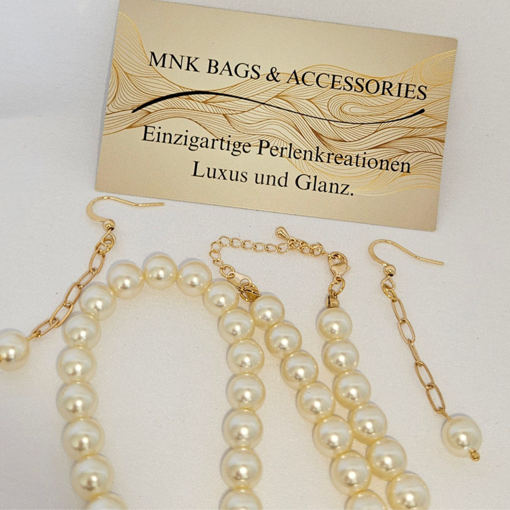 Schmuckset in Beige