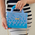Amira Blue – Handgefertigte Perlentasche - Mnk Bags Accessories