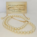 Schmuckset in Beige