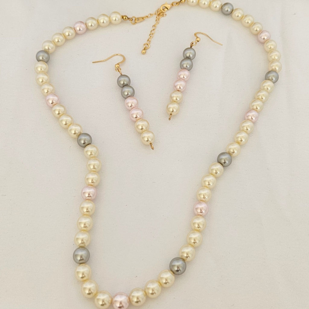 Schmuckset Pastel Elegance: Halskette & Ohrringe