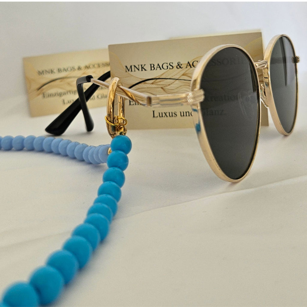 Brillenkette in Blau 2-in-1-Halskette