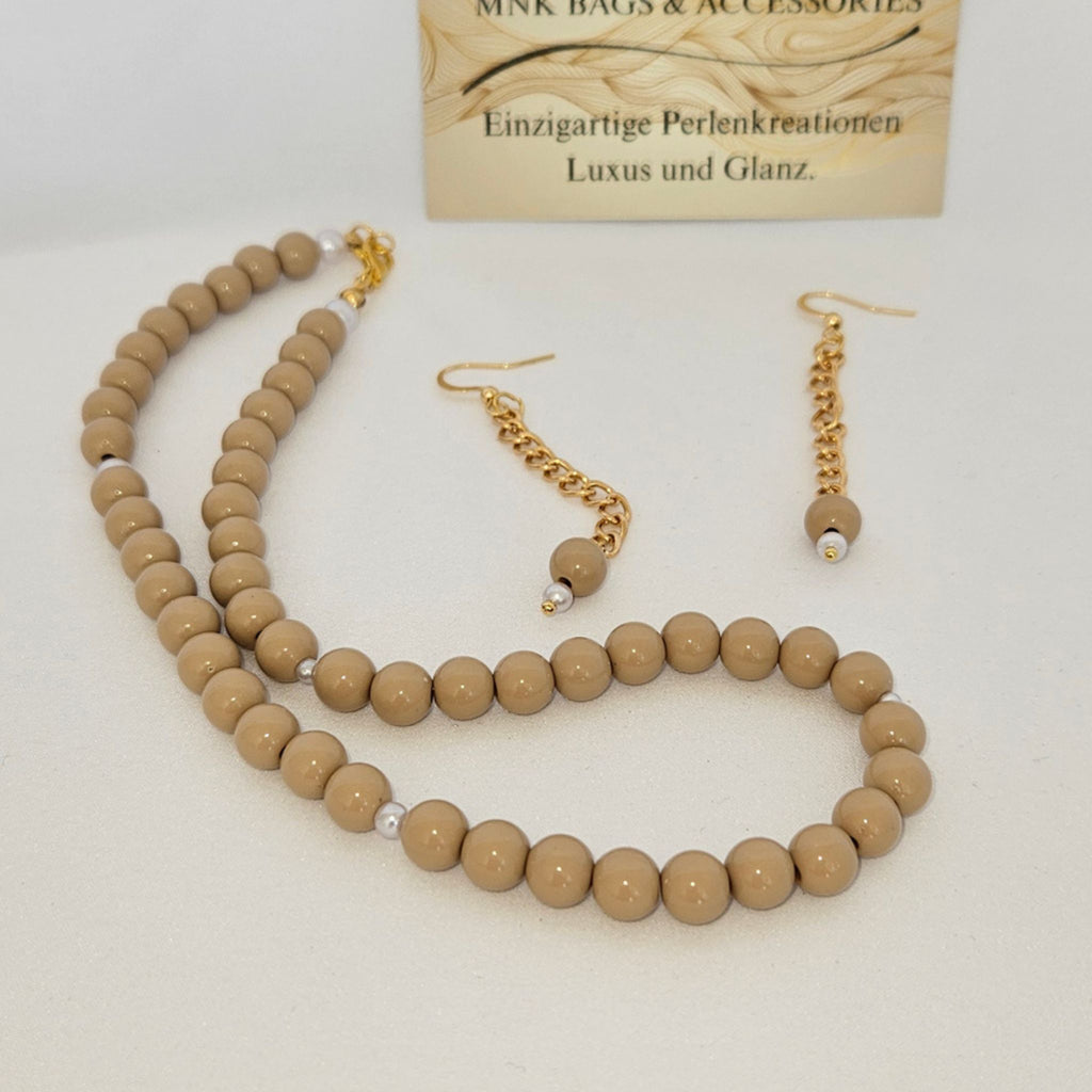 Siena Schmuckset – Elegante Halskette  Ohrringe